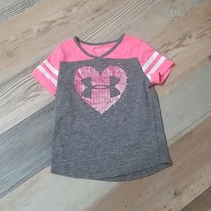 Girls Under Armour baseball tee